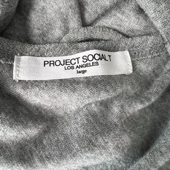 NWOT PROJECT SOCIAL T Grey Terry Cloth Tank Top (L) - Picture 6 of 8